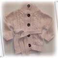 różowy cieplutki sweterek H&M 80cm