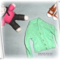 Miętowy sweterek dla dziewczynki