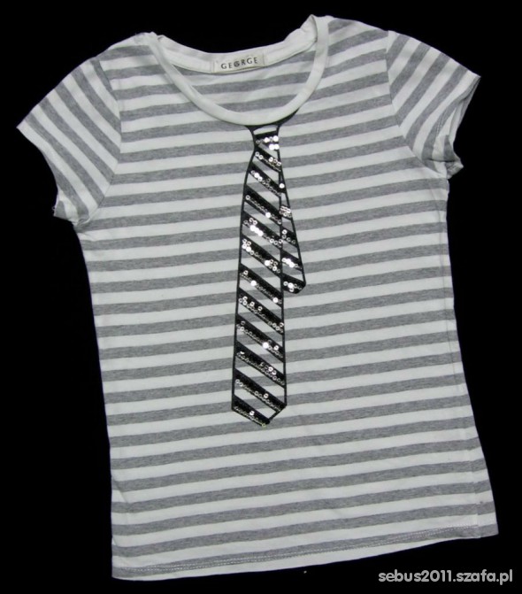 bluzka zkrawatemcekiny 6 7 lat