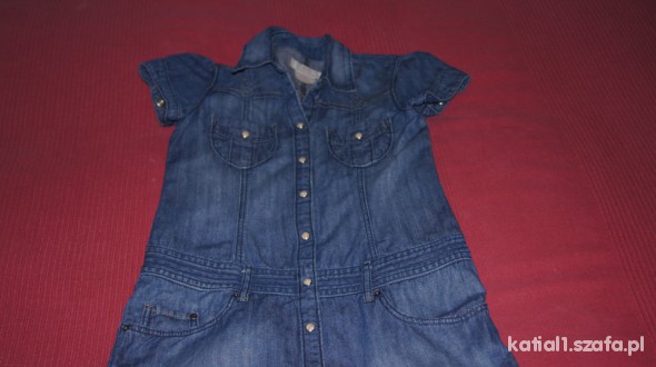 sukienka jeansowa 128H&M