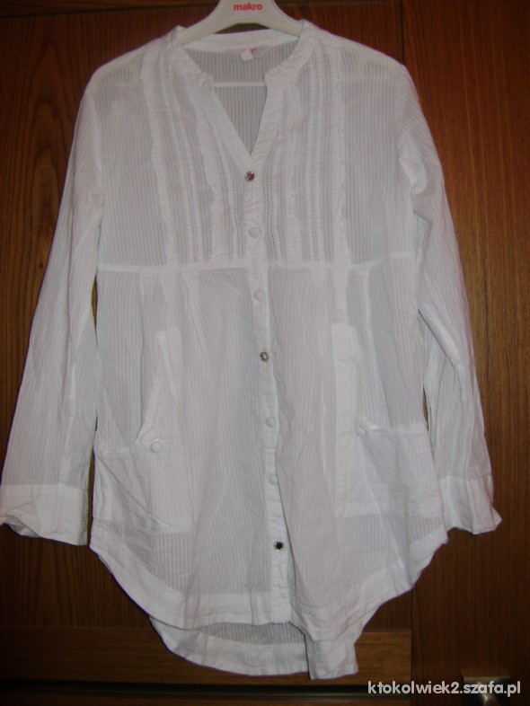 biała elegancka koszula 152 cm