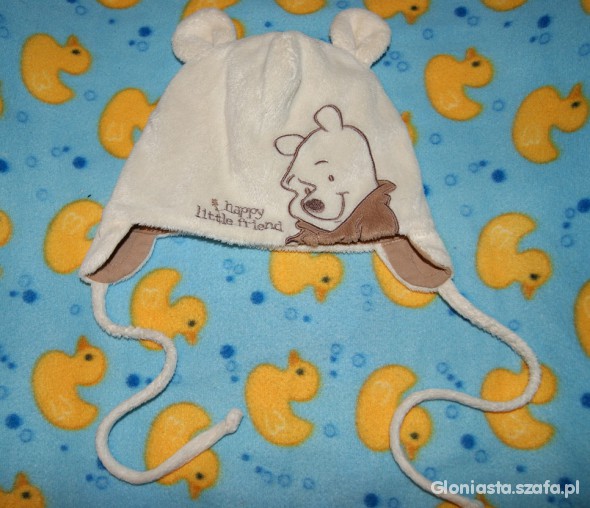 Czapka kubuś puchatek 46 cm