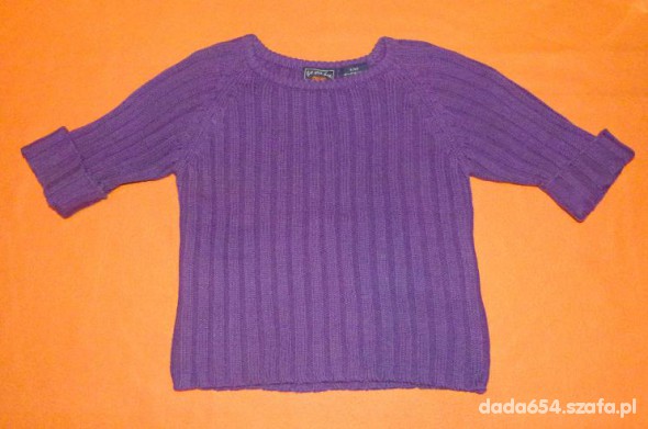 śliczny fioletowy sweterek