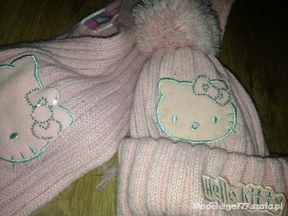 Komplet czapka i szalik Hello Kitty 5 6 lat