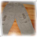 Beżowe spodnie jeansowe 92 98