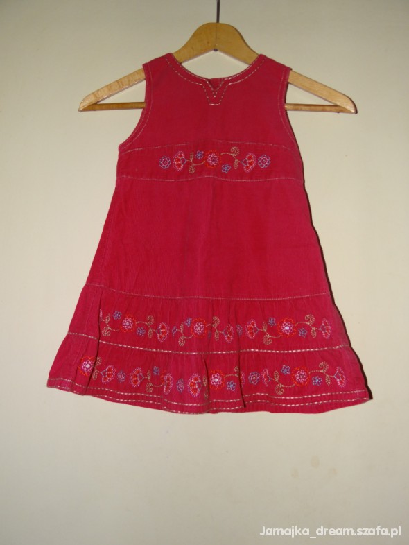 Czerwona sukieneczka 98cm