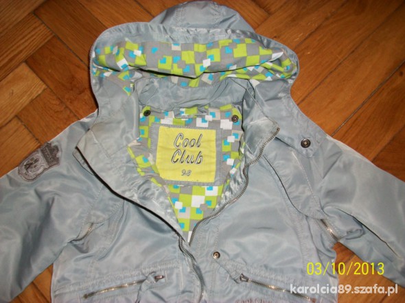 śliczna kurteczka wiosna dla chłopca 98 cool club
