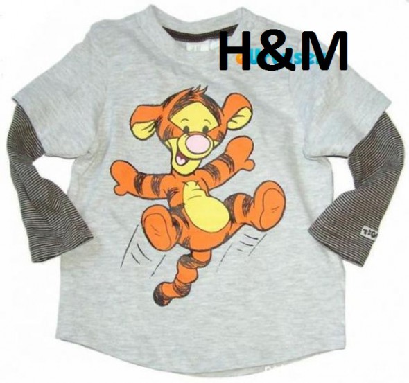 H&M Tygrysek Bluzeczka 2 w 1 rozm 80