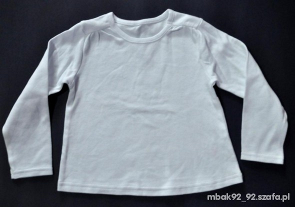 nowa biała bluzeczka NOWA 86 i 92 cm okazja