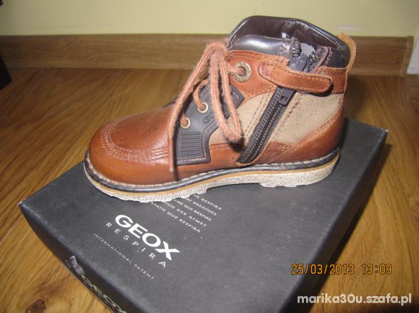 GEOX włoskie skórzane buciki dla chłopca r26