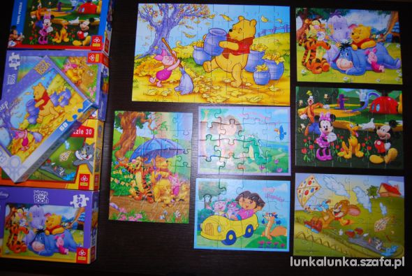 PUZZLE TREFL DISNEYI DORA 7 KOMPLETÓW