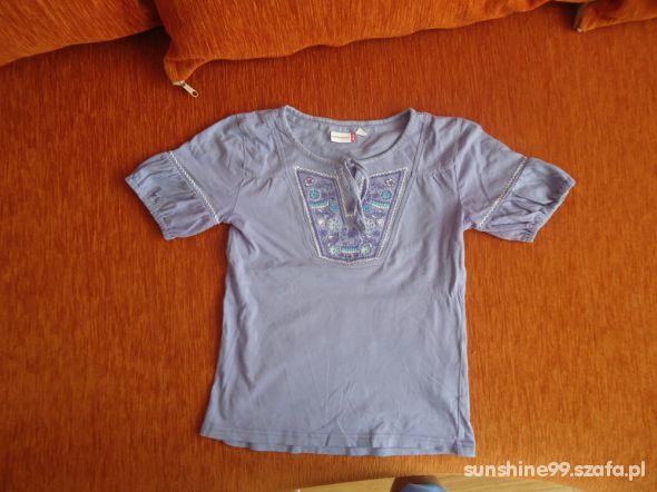 Bluzka z krótkim rękawkiem dla dziewczynki na 152