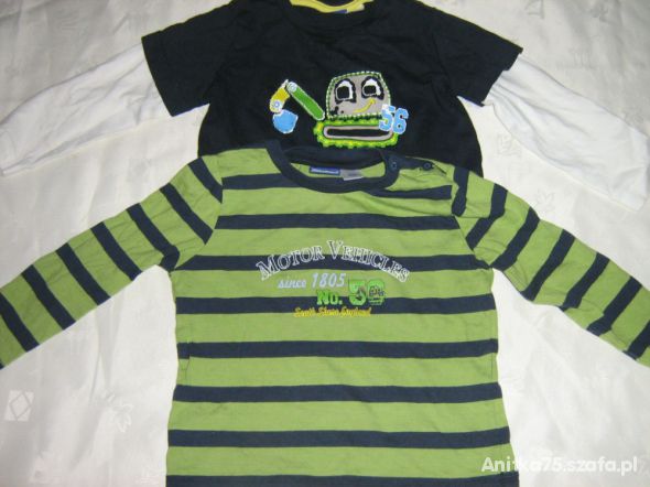 Dwie bluzeczki LUPILU 86 92 ST IDEALNY