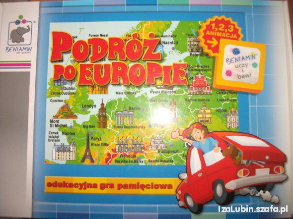 gra edukacyjna Podróż po Europie