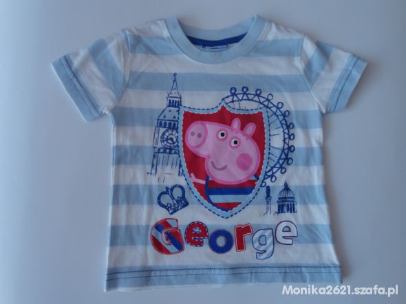 Błękitny TSHIRT GEORGE