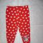 Disney czerwone Legginsy roz 18 24 msc 86 92 cm