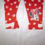 Disney czerwone Legginsy roz 18 24 msc 86 92 cm