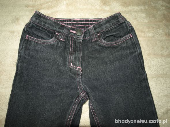 spodnie r 116 czarny jeans