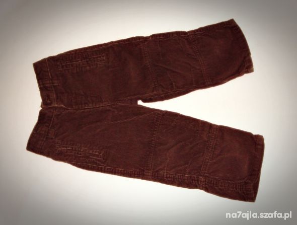 92 cm GEORGE sztruksowe spodnie dla chłopca