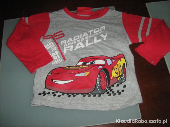 Bluzka bawełniana cars zygzak rozm 92