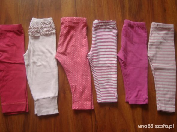 6 par leginsów dla dziewczynki Polecam