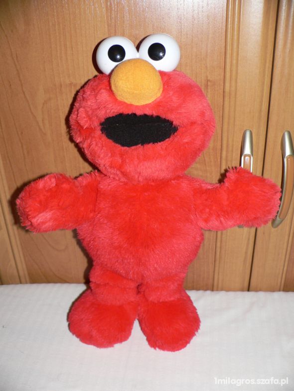 ELMO 43 CM GADAJACY Z UL SEZAMKOWEJ WYPRZEDAZ