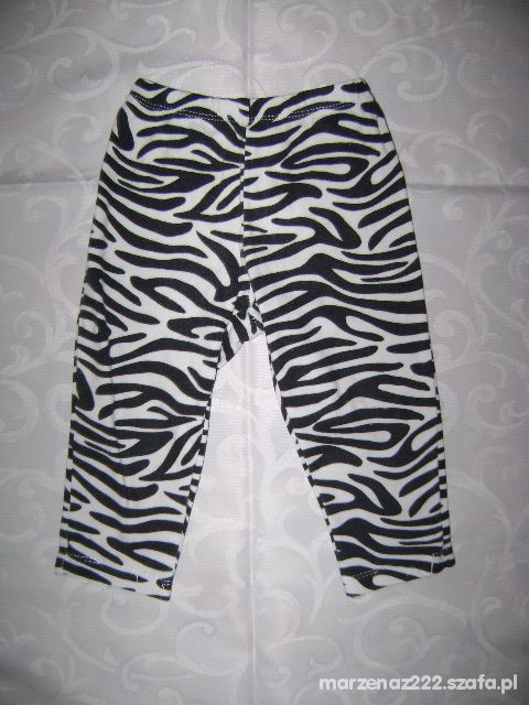 Carters Legginsy zebra roz 12 msc 80 cm