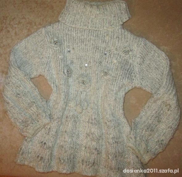 Cudny sweter z aplikacją 116 TANIO