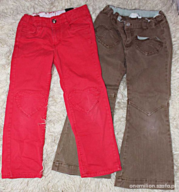 3 pary spodni H&M 110 4 5 lat