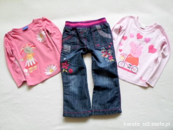 SPODNIE JEANS HAFTY GRATIS PEPPA upsy daisy