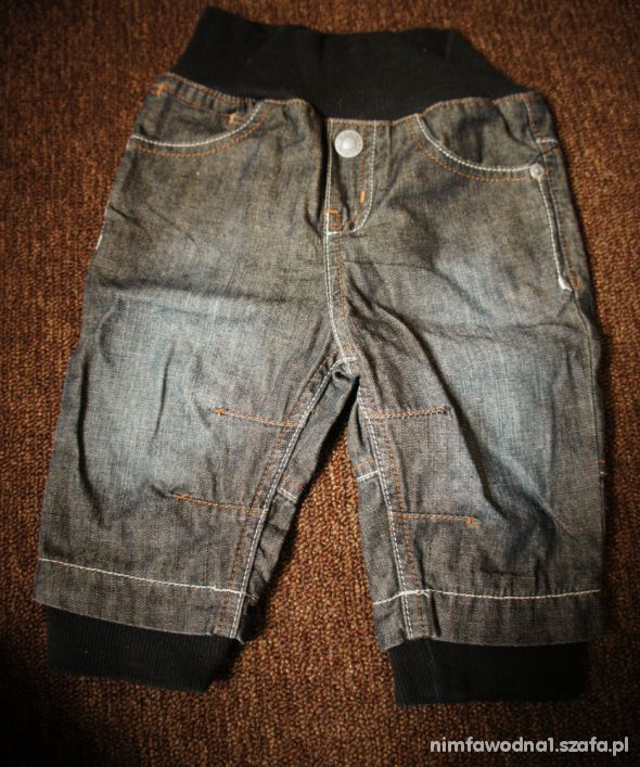 spodnie jeansowe dla chłopca 68
