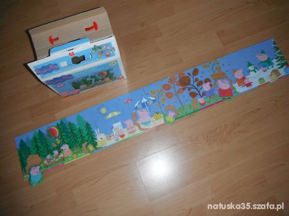 puzzle w pudełku świnka Peppa