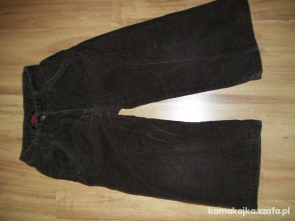 Czekoladowe spodnie H&M roz 98