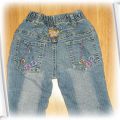 Spodnie haftowana jeans roz 86