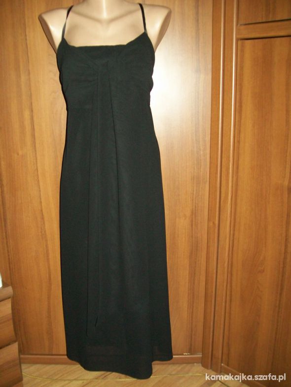 Elegancka czarna sukienka roz 46 48
