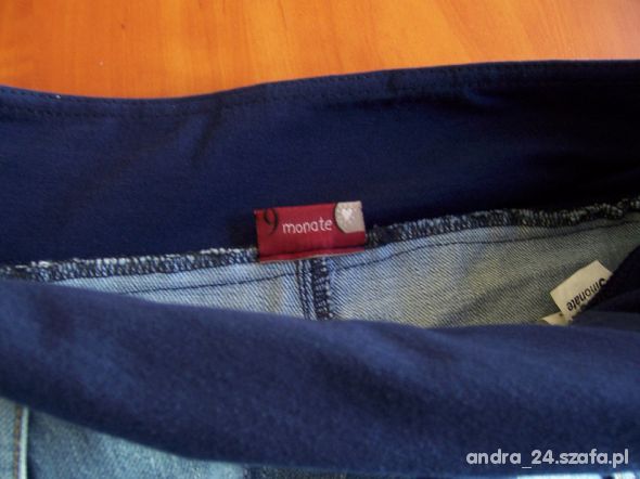 9monate NOWE markowe spodnie ciążowe z pasem 38