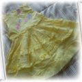 roz 68 74 Żółta słoneczna sukieneczka