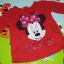 H&M Minnie Mouse czerwona długi rękaw r 80