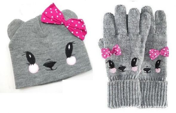 h&m 2 do 4 lata komplet czapka i rękawiczki
