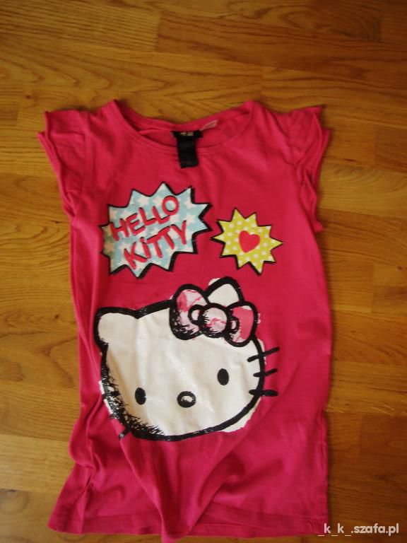 T SHIRT HELLO KITY BLUZECZKA H&M 122 128