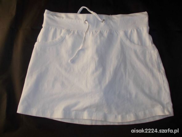 2w1 biała spódniczka spodenki spódnica spodnie 152