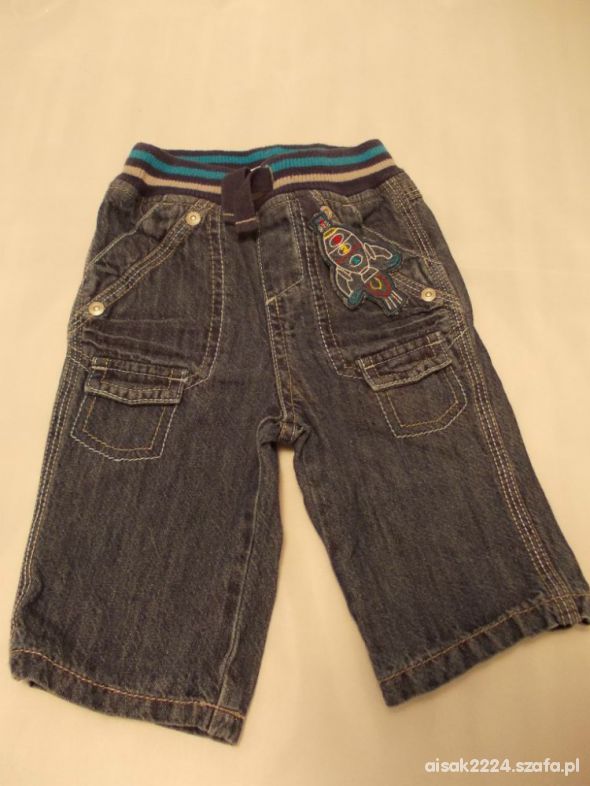 spodenki spodnie jeansy dla chłopczyka 0 3 56