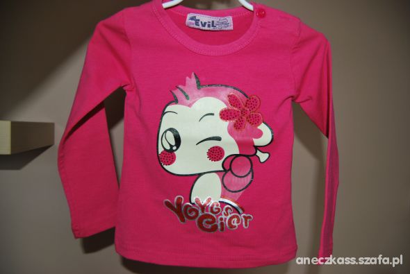 Śliczna nowa bluzeczka cyrkonie brokat 80