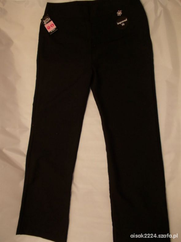eleganckie wyjściowe czarne spodnie 164