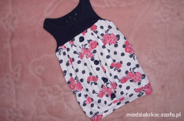98 I 104cm gril2girl sukienka tuniczka w róże