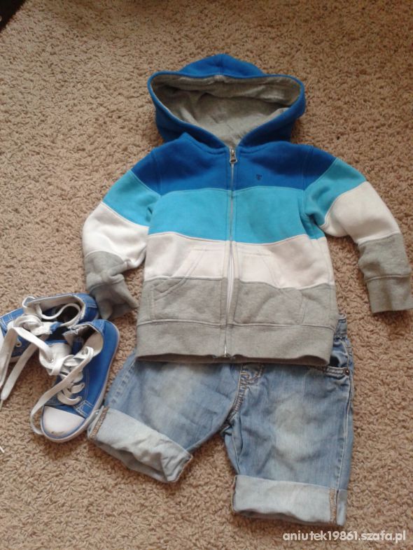 trójkolorowa piękna bluza z kapturem