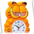 Zegar pomarańczowy kot