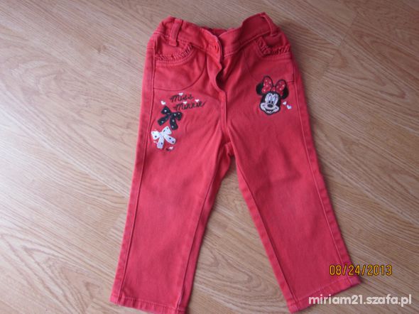 czerwone jeansy disney 80