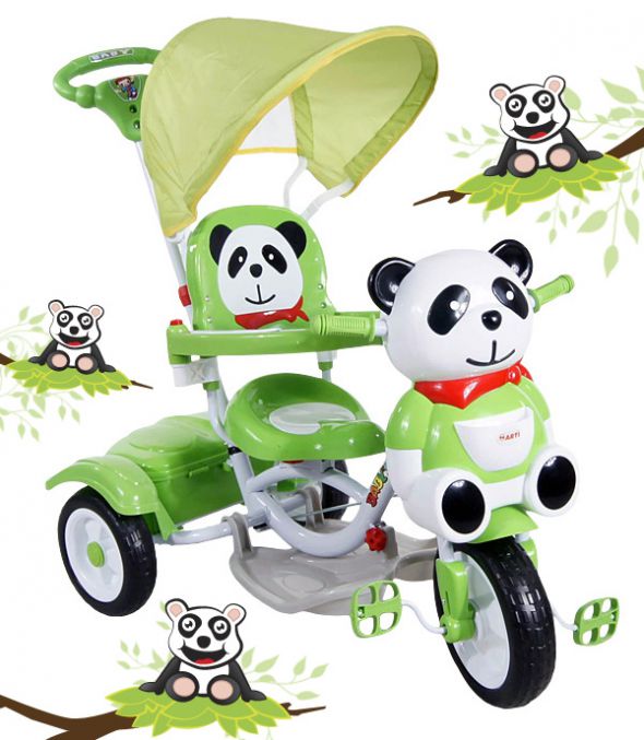 trojkolowy rowerek Panda z pozytywka
