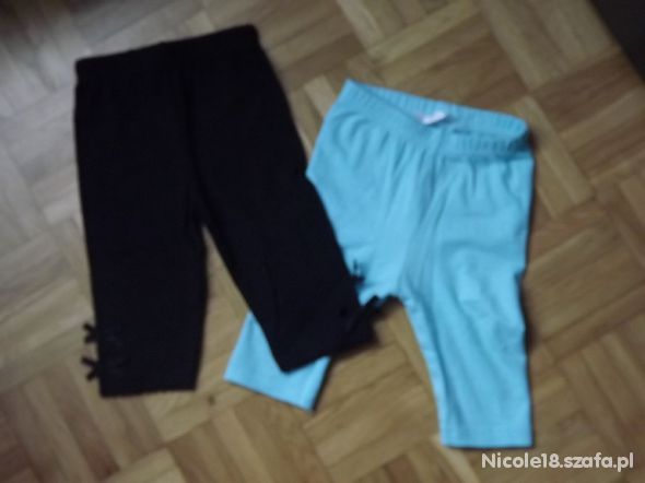 Legginsy dla dziewczynki 2 pary